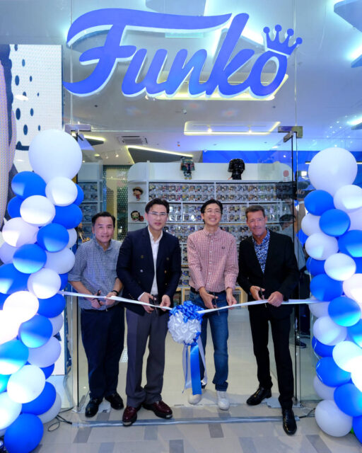 At the media sneak peek on June 26, 2025: Steven Tan, President of SM Malls; Perkin So, Senior Assistant Vice President of Operations for SM Malls; Franklin Lao, President of Funtastik Enterprises Corporation; and Andy Clempson, Vice President of Sales for Funko APAC.